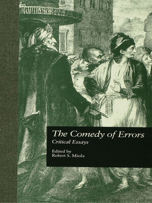 cover image of The Comedy of Errors